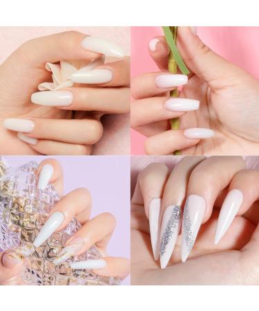 Buy Rstyle Poly Nail Gel - 60ml Pink Acrylic UV/LED Professional Nail Polish for Strengthening & Art Decoration - Natural Look - Buy Online on GoSupps.com