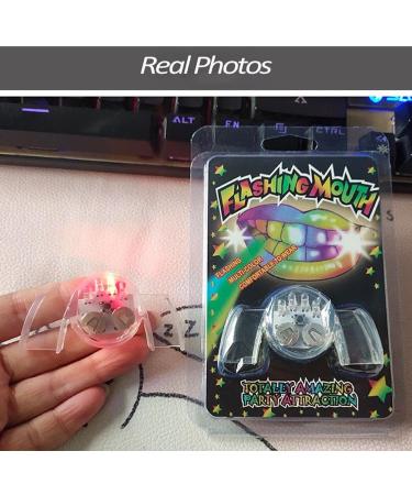 LED Flashing Mouth Teeth Guard Light Up Teeth Glow in The Dark LED Party Light Up Toys Flashing Flash Brace Mouth Guard Piece Glow Party Supplies (01) - Buy Online on GoSupps.com