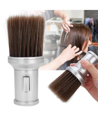 Professional Barber Brush Neck Duster - Silver Hairdressing Tool for Cleaning & Sweeping - Buy Online on GoSupps.com