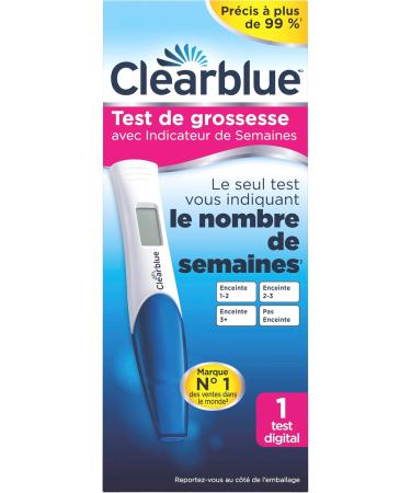 Clearblue Digital Pregnancy Test With Weeks Indicator The Only Test That Tells You How Many Weeks 1 Digital Test 1 count (Pack of 1) - Buy Online on GoSupps.com