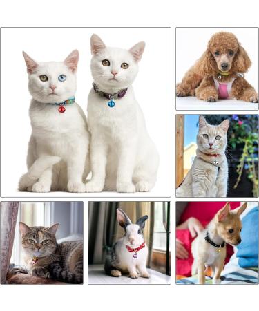 Molain 24pcs Cat Bells with Keyrings- Dog Collar Bells Training Jingle Bell Collar Pendant Pet Accessories Festival Party DIY Small Bells Mixed Color - Buy Online on GoSupps.com