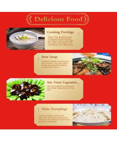 Dried Shiitake Mushrooms 16 Oz (500g) - Quick Rehydration Soft Texture Fresh Tasting Mushroom Snack | Ideal Holiday Gifts - Buy Online on GoSupps.com