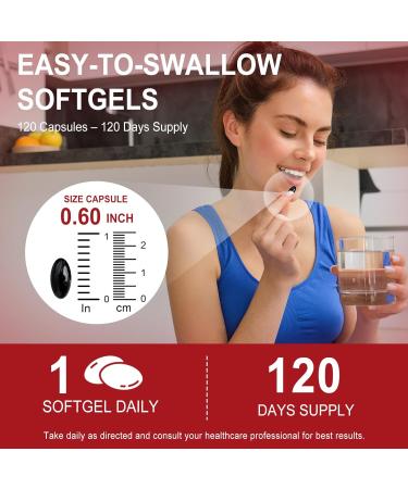 VOGSIG Astaxanthin 12mg Natural Antioxidant Support with Astaxanthin Helps Maintain Eye Skin Immune Joint & Circulation Health 120 Softgels 4 Month Supply (1) - Buy Online on GoSupps.com