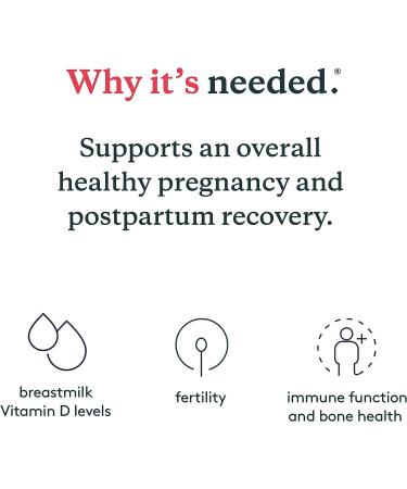 Advanced Prenatal Vitamin D3/K2 for Healthy Pregnancy and Breastfeeding | Supports Immunity, Bone Development, and Breast Milk Vitamin D Levels | 60 Capsules - Buy Online on GoSupps.com