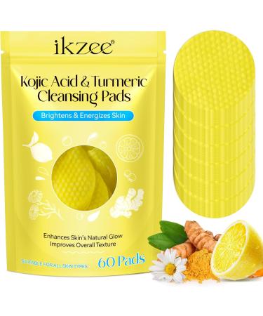 Turmeric Kojic Pads Turmeric Kojic Acid Exfoliating Cleansing Pads Exfoliating Unclog Pores Face Cleaning Pads - Buy Online on GoSupps.com