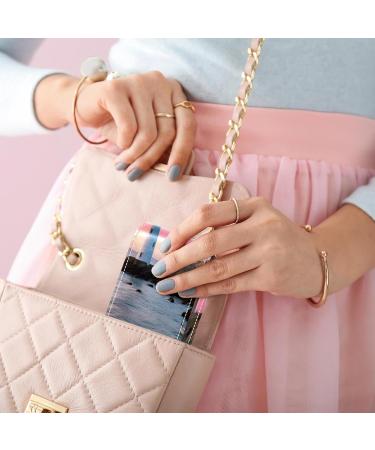 Travel Lipstick Organizer Case | Portable Makeup Bag with Mirror | White Lighthouse Pink Sky - Z910v0paao - Buy Online on GoSupps.com