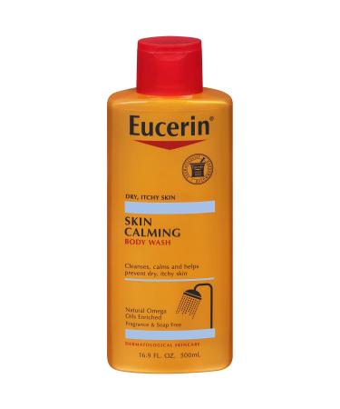 Eucerin Skin Calming Body Wash For Dry Itchy Skin Fragrance Free 8.4 fl oz (250 ml)