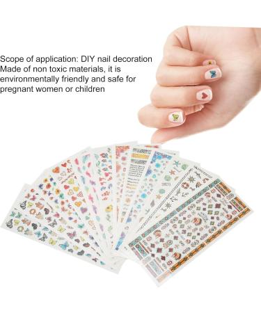 Nail Art French Tip Nail Guides Nail Design Nail Decals For Nail Art Nail Polish Stickers Watercolor Nail Stickers for Ultraviolet Gel for Artificial Nails - Buy Online on GoSupps.com