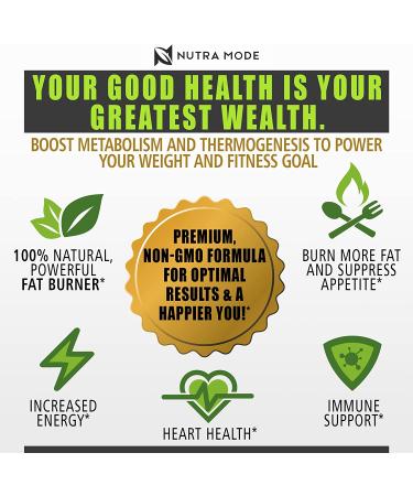 Premium Green Tea Extract Fat Burner Supplement | Natural Appetite Suppressant for Healthy Weight Loss | Detox Metabolism Booster for Women and Men - Buy Online on GoSupps.com