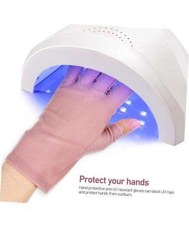 HONMEET 2 Pairs UV Gloves Gel for Nails UV Shield Glove Nails Gel Nail Art Gel Gloves for Gel Manicure UV Gloves Manicure Gloves Sun Gloves Anti Gloves Nail Gel Cotton - Buy Online on GoSupps.com