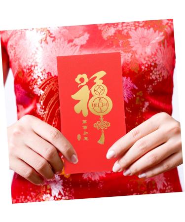 ABOOFAN 50 Pcs Large Holiday Red Envelope Pocketbook Red Gift Envelopes Rabbit Year Hong Bao New Year Red Packet Hongbao Red Packet Spring Festival Red Packet Paper China Chinese Zodiac - Buy Online on GoSupps.com