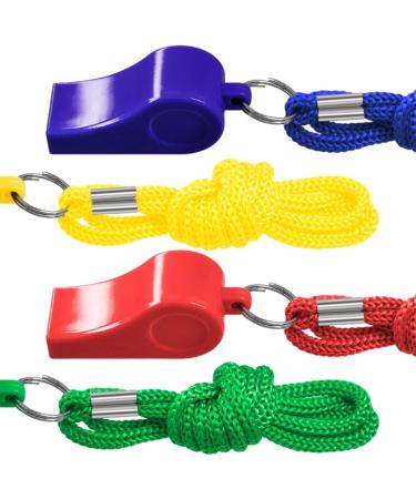 FineGood 7 Pack Plastic Coaches Referee Whistles with Lanyards  1 Pcs Stainless Steel Metal  Colorful Whistles for Football Sports Lifeguards Survival Emergency Training - Multi-Color - Buy Online on GoSupps.com