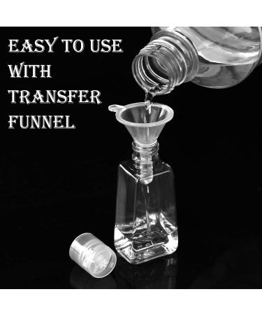 24pc 1oz Empty Bottles with Flip Cap & Transfer Funnels - Travel Size Containers for Lotions, Shampoo & Toiletries - Buy Online on GoSupps.com
