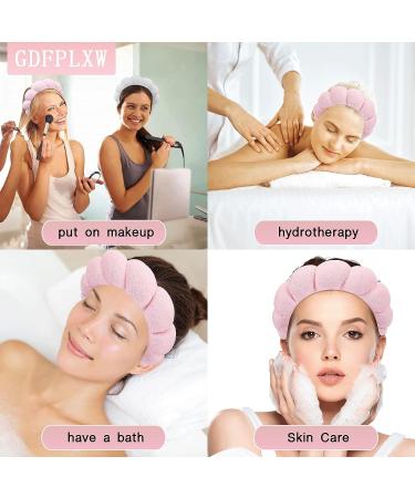 Bubble Headband for Women - Non-Slip Spa Headband for Washing, Makeup, Skincare - Puffy Headwear (Black) - Buy Online on GoSupps.com