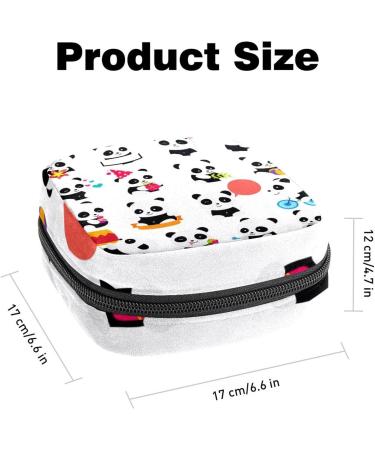 Pandas Sanitary Napkin Storage Bag Feminine Menstrual Cup Pouches Nursing Pad Holder Tampon Bags Portable Period Bag for Women Teen Girls 1Pcs Multi-colored 13 - Buy Online on GoSupps.com