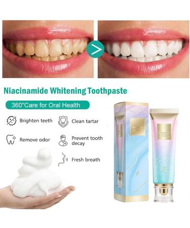 Body Accel Niacinamide Whitening Toothpaste - Stain Removal & Fresh Breath (1PCS) | Premium International Shipping - Buy Online on GoSupps.com