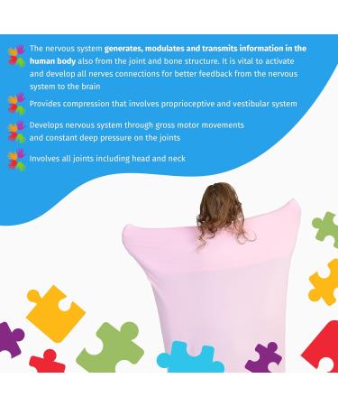 Sensory Owl Full Body Sock - Pink Size M (Max 125cm) | ADHD Autism Stress Relief Toy | Deep Pressure Stimulation Therapy | Super Soft Lycra Wrap - Buy Online on GoSupps.com