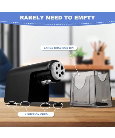 Heavy Duty Electric Pencil Sharpener  6 Holes  AFMAT Classroom Pencil Sharpener for 6-11mm Pencils  Auto Stop  Super Fast  Never Eat Pencils  School Teacher Must Have Pencil Sharpeners Plug in  Black - Buy Online on GoSupps.com