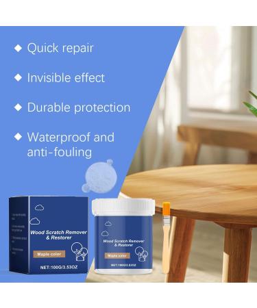 Wood Furniture Polish Repair Agent - Scratch Removal Polish Restorer Paste | Safe and Harmless Scratch Removal Repair Agent for and Repairing Scratches Cracks and Depressions Apricot - Buy Online on GoSupps.com