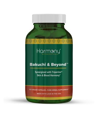 Harmony Nutraceuticals Bakuchi & Beyond Skin & Blood Harmony Herbal Supplement 120 Vegan Capsules Synergized with Bhringraj Ashwagandha Bhumi Amla Kutki Makoi Dr. Gumman's Clinical Grade