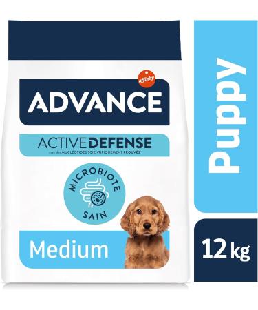 Advance Medium Puppy - Dog Food for Puppy Dogs (2 to 15 months) of Medium Breed with Chicken - 12kg - Buy Online on GoSupps.com