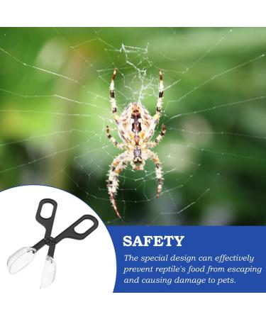 3 Pack Reptile Feeding Clips Reptile Feeding Tools Amphibian Feeding Clips Pet Plastic Feeding Clips for Hamsters Lizards Spiders Bearded Dragons (Black) - Buy Online on GoSupps.com