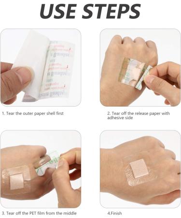 EXCEART 100pcs Ok Aftercare Hemostasis Dressing Tape - Durable Band Aid Film for Children & Household Use - Buy Online on GoSupps.com