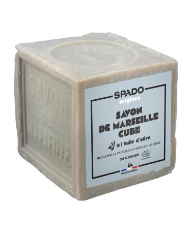 SPADO SPADO Origins Cube Marseille Soap Cleaner Degreaser and Stain Remover 100% Vegetable Ecocert 300 g Made in France