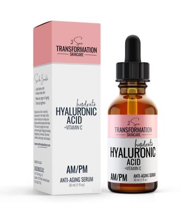 Vitamin C Serum Hyaluronic Acid Serum for Face Anti Aging Menopause Support Skin Care Products Smooth & Tightening Skincare Dark Spot Remover_2 See Transformation Skincare 1 oz