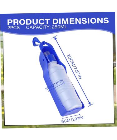 Jorzer 2Pcs Dog Water Bottle 8.45 OZ Portable Dog Water Bottle  - Buy Online on GoSupps.com