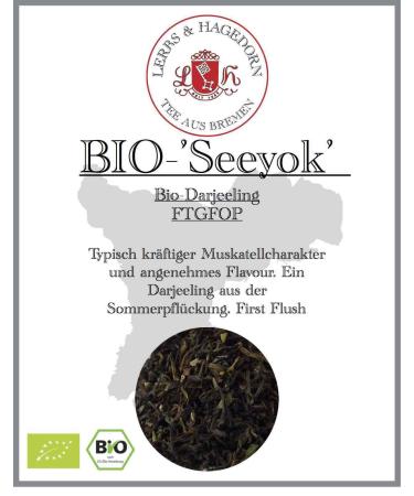 Lerbs & Hagedorn Lerbs & Hagedorn FTGFOP Seeyok Bio Darjeeling Tea with Powerful Musk Taste 1.5 kg (approx. 122 L) First Flash Summer Picking