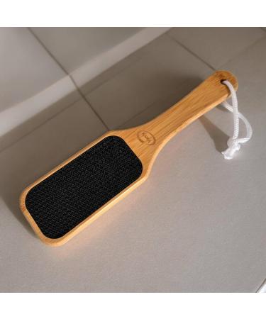 Vanfa Pedicure Pumice Stone Foot File Callus Remover (Bamboo Handle Nano Glass Foot File #79025) - Buy Online on GoSupps.com