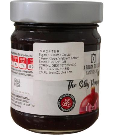 To Filema tis Lelas Homemade Pomegranate Jam with No Added Sugar - The Silky Pomegranate 240 g - Buy Online on GoSupps.com