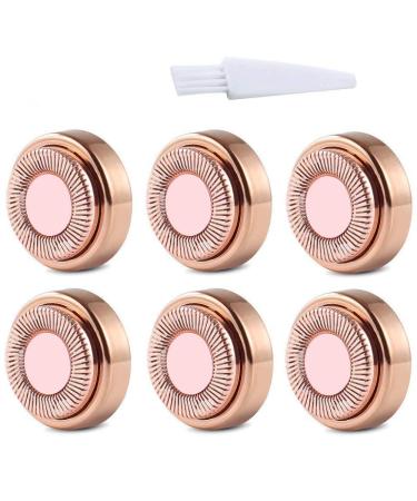 PcleasureCD Facial Hair Remover Replacement Heads,Fit all Hair Remover for Women,Painless Facial Hair Remover Blade with Cleaning Brush,Perfect Touch and Smooth Finishing,18K Gold-Plated