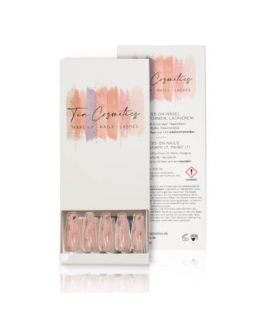 Buy TIA COSMETICS Golden Glam Nail Set - 30 Press On Nails 15 Sizes Glue & File Included | Studio Quality Fingernails - Buy Online on GoSupps.com