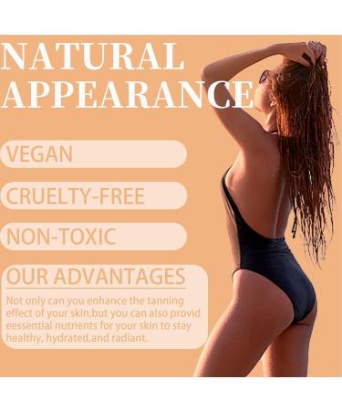  BommFu Sunless Bronzing Drops to Drink 60ml Self Tanning Drops for Face and Body Promotes Natural Skin Tone Nourishes and Moisturizes - Buy Online on GoSupps.com