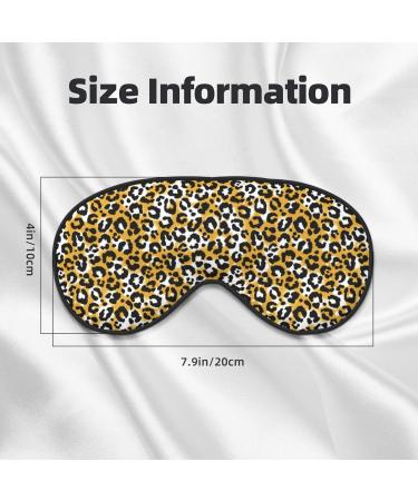 Leopard Print Sleep Eye Mask | Soft Blindfold with Elastic Strap for Travel & Night Sleeping - Buy Online on GoSupps.com