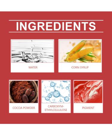  Jauarta 50g Blood Clotting Realistic Look Quick Cleansing Easy to Carry for Cosplay and Party Supplies Non-Irritating Dry and Sensitive Skin - Buy Online on GoSupps.com