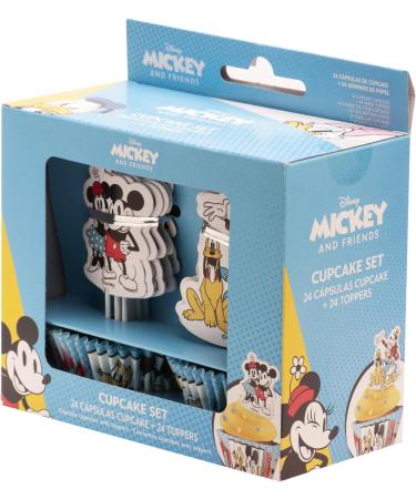 Dekora - Mickey & Friends Cupcake Decoration Kit with Decorative Paper Toppers - 24 Units - Buy Online on GoSupps.com
