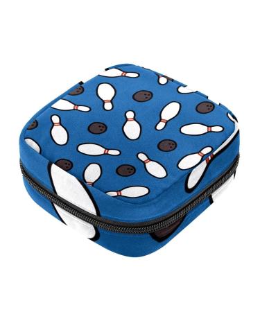 Menstrual bags storage bags for women's bandages portable menstrual pillows zipper bags bags feminine menstruation first period for girls women cartoon bowling pattern15263