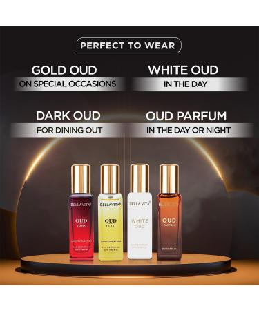 Be.lla Vi.ta Lu.xu.ry Oud Experience Eau De Parfum Gift Set 4 x 20ml for Men & Women Premium Long Lasting EDP Perfume Oudh Fragrance Scent - Buy Online on GoSupps.com