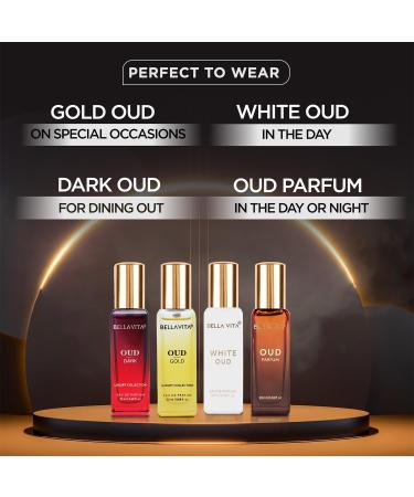 Bella.vitaa Luxury OUD Experience Eau De Parfum Gift Set 4 x 20ml for Men & Women Premium Long Lasting EDP Perfume Oudh Fragrance Scent - Buy Online on GoSupps.com