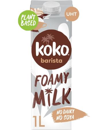 Koko Barista 6 x 1L | Foamable Delicious Plant Based Barista Milk | Ambient Long Life | Allergen Free | Healthy & Vegan | Sustainably Grown Farmed and Produced | No Monkey Business - Buy Online on GoSupps.com