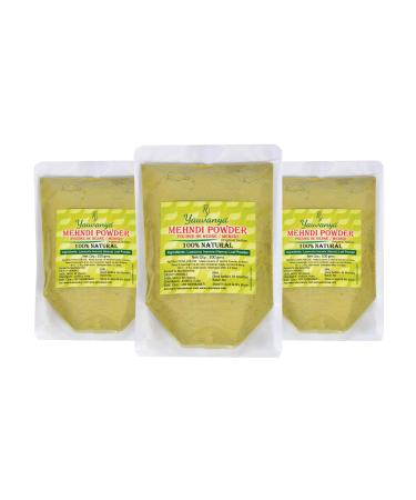 Yauvanya Original Indian Rajasthani Pure and Natural Henna (Mehndi) for Hair | Natural hair color | No chemicals - 3X100 gms - Buy Online on GoSupps.com