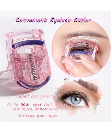 Portable Mini Eyelash Application Tool Kit - Eyelash Curler Separator Mascara Comb & Tweezers - 3 Pcs Foldable Black Set for Beginners & Daily Use - Buy Online on GoSupps.com