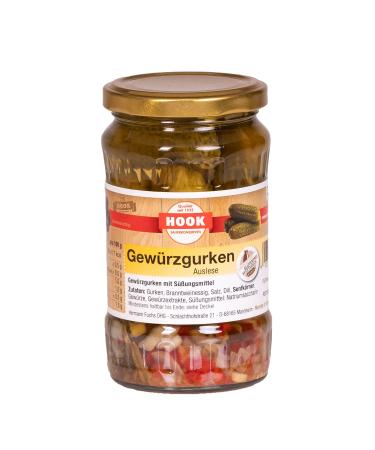 Hook HOOK - 6 x 330g Glass Spice Cucumbers