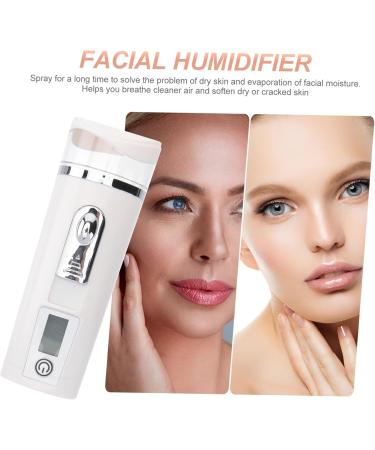 Healeved 3pcs Hydrating Instrument Facial Mist Sprayer Handheld Steamer Banana Hair Claw Clips Abs White - Buy Online on GoSupps.com