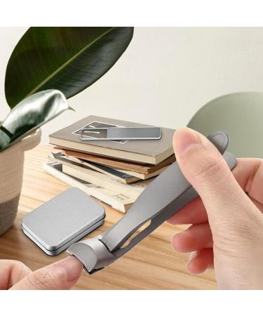 Nail Clippers Nail Clippers | Compact Nail Clippers for Men Stainless Steel Nail Clippers with Nail File for Elderly Wide Jaw Mouth Nail Clippers Grey - Buy Online on GoSupps.com