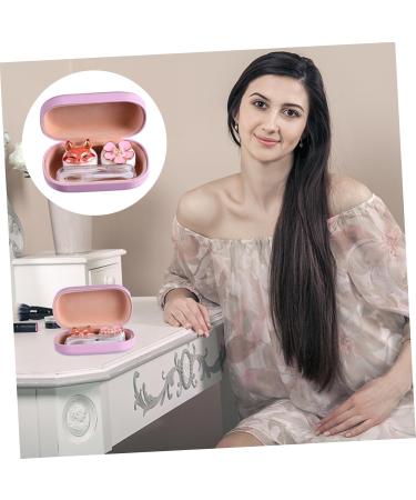 Lurrose Colored Contact Lens Container Kit - Travel Hard Glasses Case & Eye Care Set (9.5x5.5cm Pink) - Perfect Lens Protection & Cleaning Accessories - Buy Online on GoSupps.com