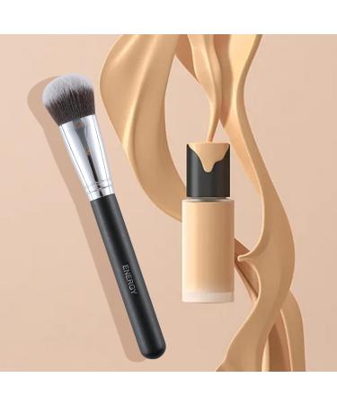 ENERGY Foundation Brush for Liquid Makeup Professional Vegan Makeup Brush for Foundation Powder Contour Bronzer Blending Contouring Dense Soft Face Brush Black 200 - Buy Online on GoSupps.com